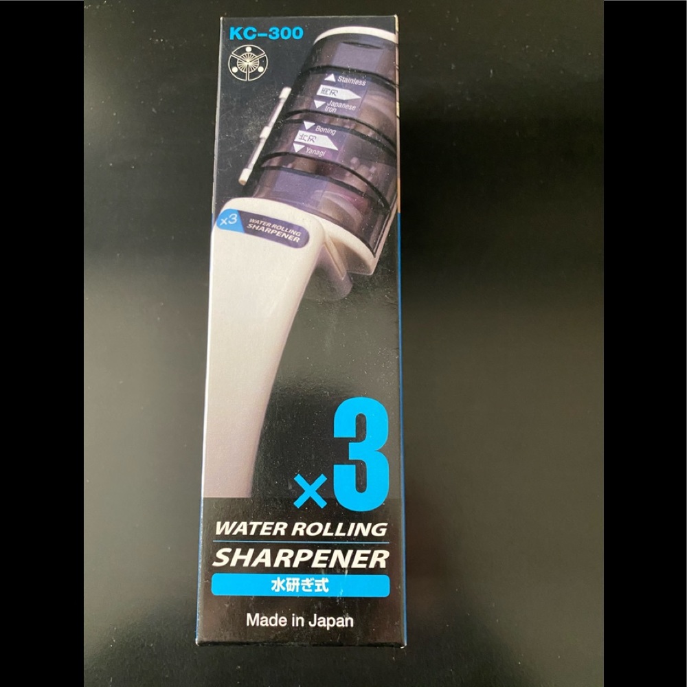 Water roller sharpening